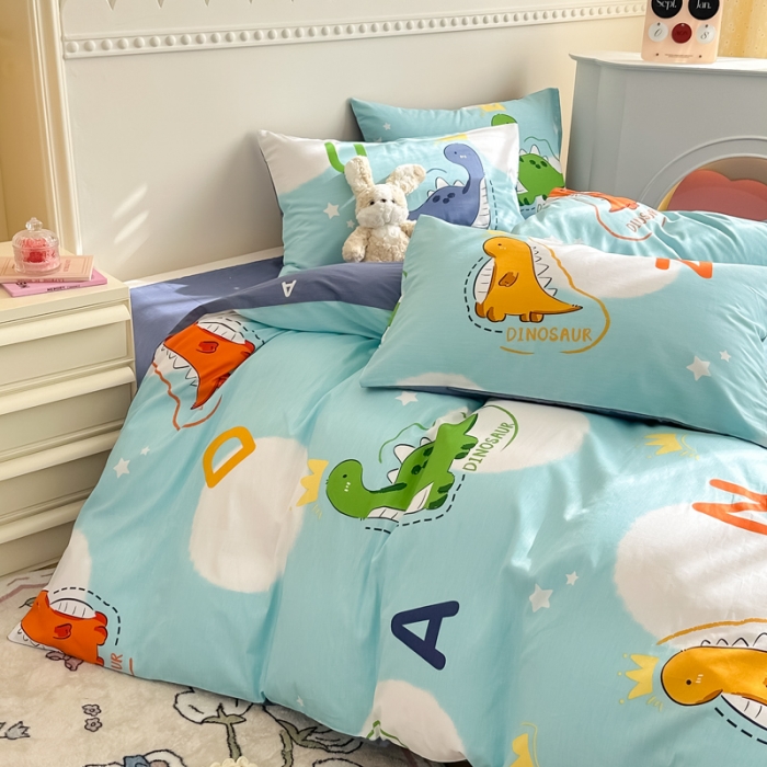 91家纺网 家纺一手货源 找家纺 简宜家居 2025新款40支13070纯棉花卉系列四件套 海洋霸主