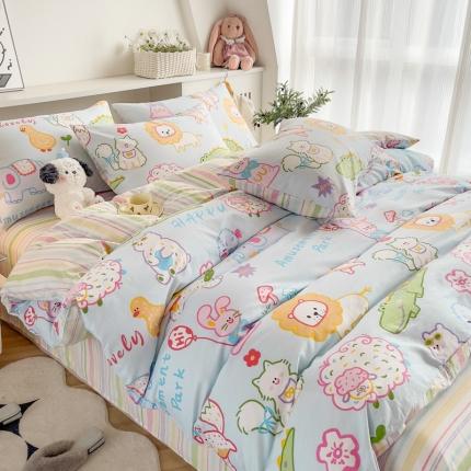 91家纺网 家纺一手货源 找家纺 （总）简宜家居 2025新款40支13070纯棉卡通系列四件套