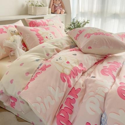 91家纺网 家纺一手货源 找家纺 （总）简宜家居 2025新款40支13070纯棉卡通系列四件套