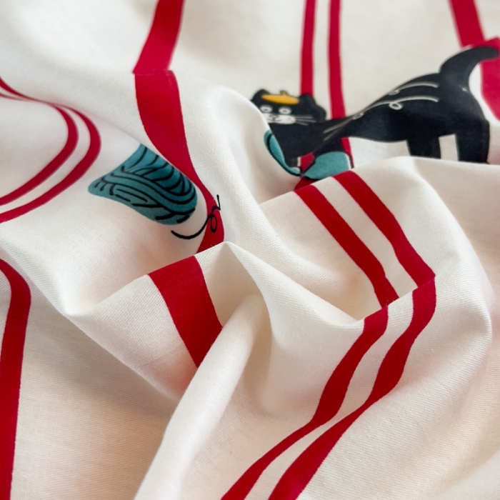 91家纺网 家纺一手货源 找家纺 简宜家居 2025新款40支13070纯棉卡通系列四件套 动漫哈基米