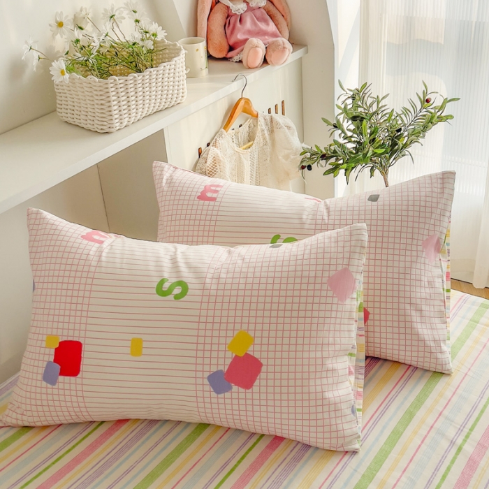 91家纺网 家纺一手货源 找家纺 简宜家居 2025新款40支13070纯棉卡通系列四件套 多彩空间