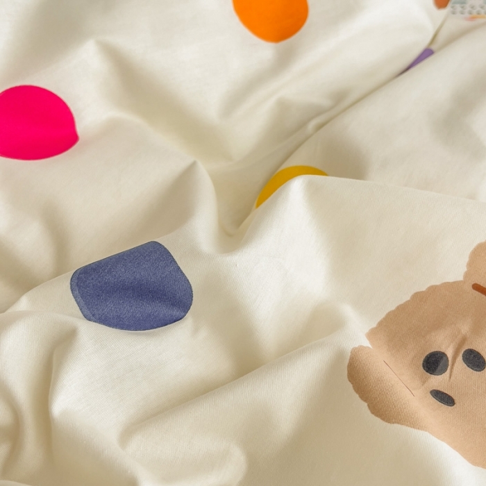 91家纺网 家纺一手货源 找家纺 简宜家居 2025新款40支13070纯棉卡通系列四件套 多姿多彩