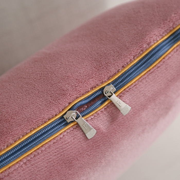 91家纺网 家纺一手货源 找家纺 照世 2024新款牛奶绒飞羽抱枕被 豆沙粉