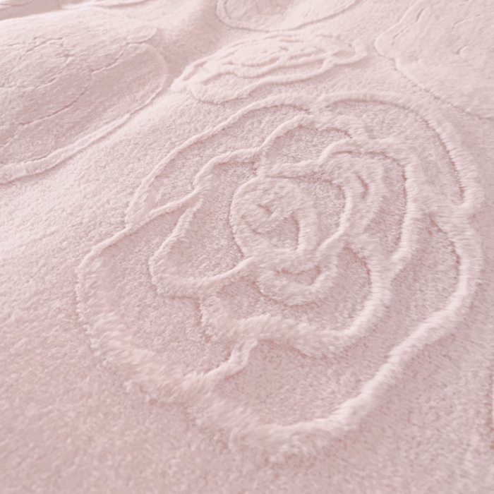 91家纺网 家纺一手货源 找家纺 品家居 2025新款AB版高克重兔绒牛奶绒四件套-花颂 花颂-粉色