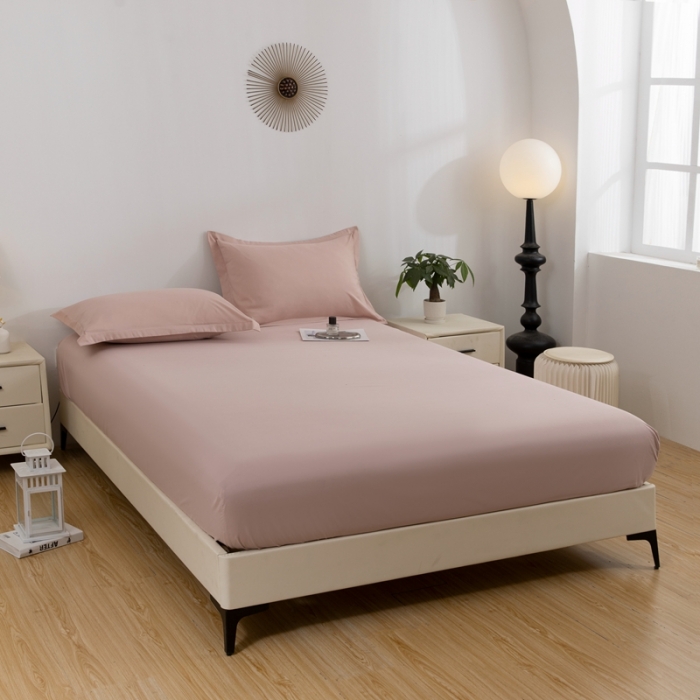 91家纺网 家纺一手货源 找家纺 宇淳国际 隔尿防水单床笠2025床罩三件套 枕套 外贸跨境电商亚马逊速卖通欧美尺寸，特殊尺寸可定制 浅粉