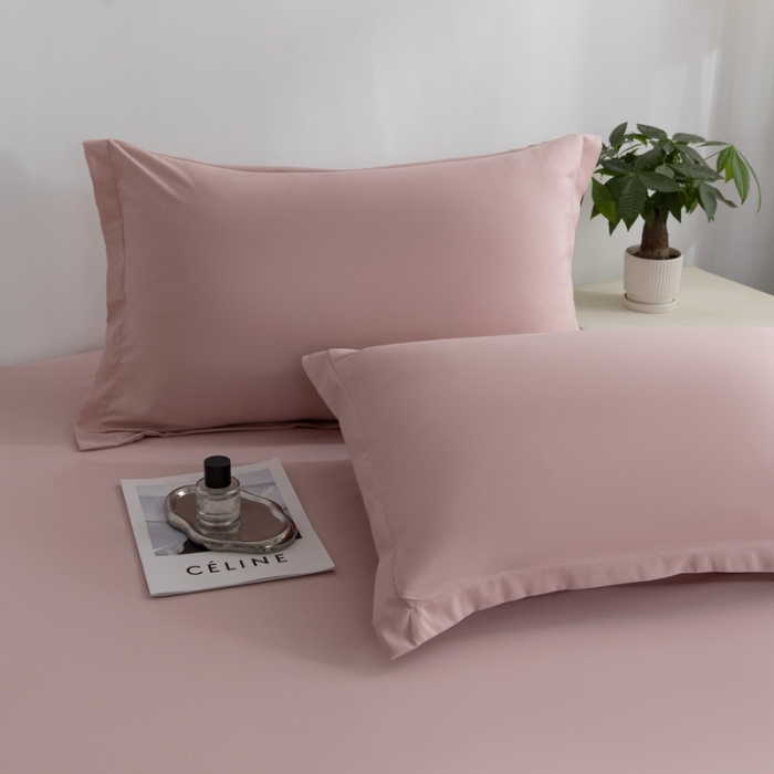 91家纺网 家纺一手货源 找家纺 宇淳国际 隔尿防水单床笠2025床罩三件套 枕套 外贸跨境电商亚马逊速卖通欧美尺寸，特殊尺寸可定制 浅粉