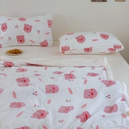 91家纺网 家纺一手货源 找家纺 （总）桃喜 2024秋冬新品羊羔绒毛毯