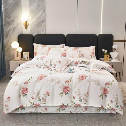 91家纺网 家纺一手货源 找家纺 名优家纺 新款13374全棉印花四件套 依梦