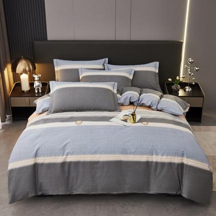 91家纺网 家纺一手货源 找家纺 名优家纺 新款13374全棉印花四件套 慢生活