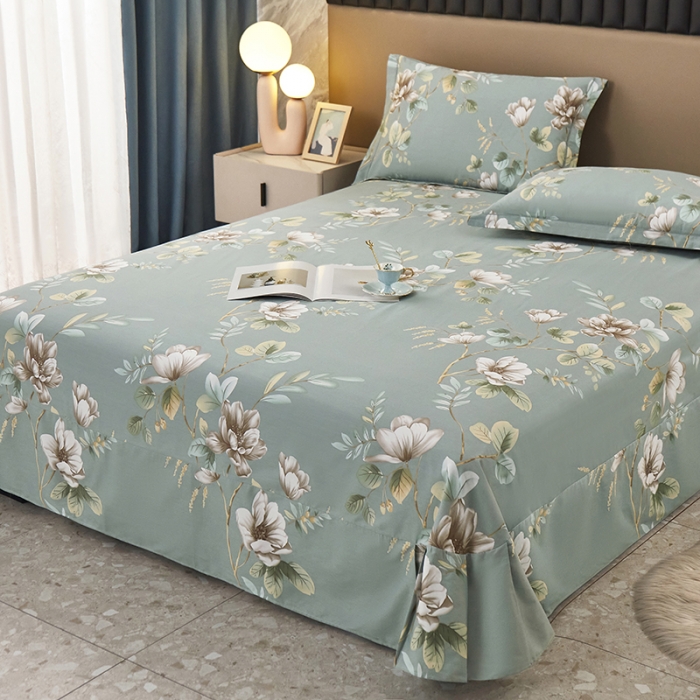 91家纺网 家纺一手货源 找家纺 名优家纺 新款13374全棉印花系列单床单支持一件定制 花墨奇缘