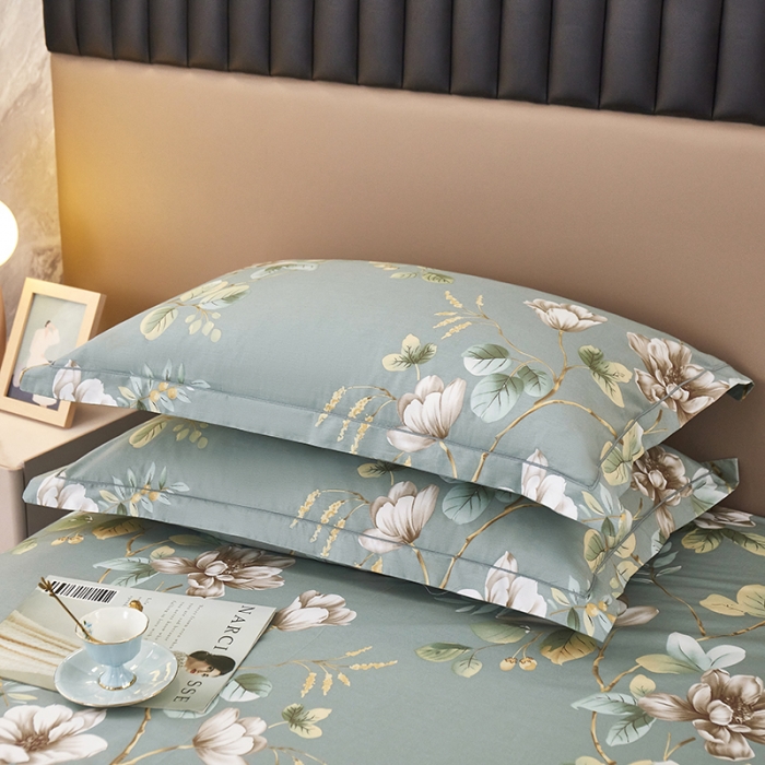 91家纺网 家纺一手货源 找家纺 名优家纺 新款13374全棉印花系列单枕套 花墨奇缘