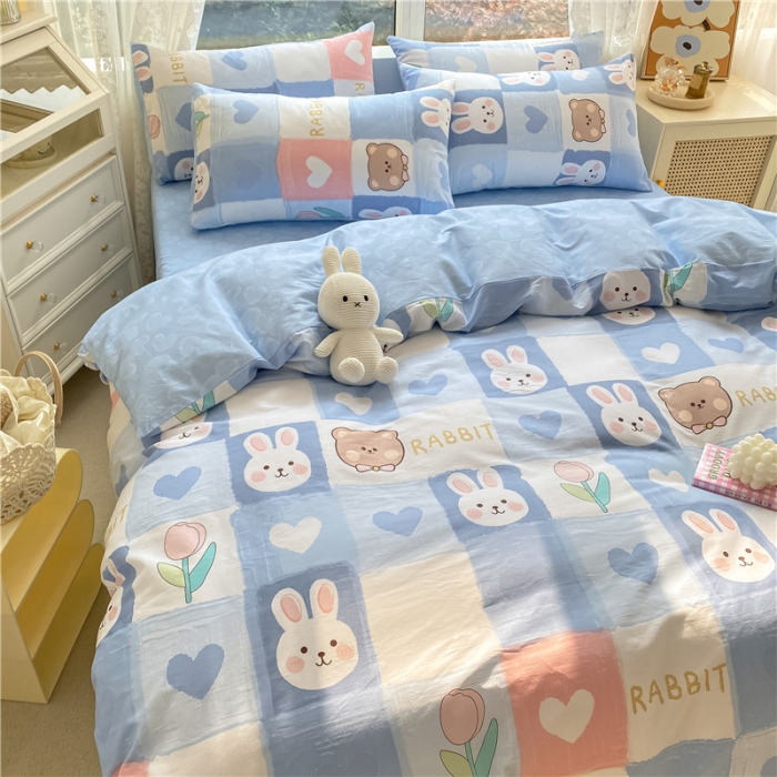 91家纺网 家纺一手货源 找家纺 （总）琪格格纺织 2022新款纯棉小清新套件及单品