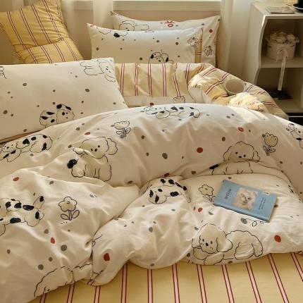 91家纺网 家纺一手货源 找家纺 （总）瑞莱 （持续上新）2024春季13372全棉印花四件套-卡通系列