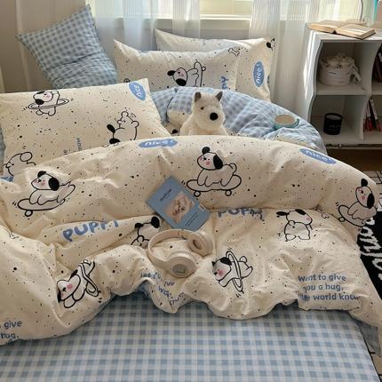 91家纺网 家纺一手货源 找家纺 （总）瑞莱 （持续上新）2024春季13372全棉印花四件套-卡通系列