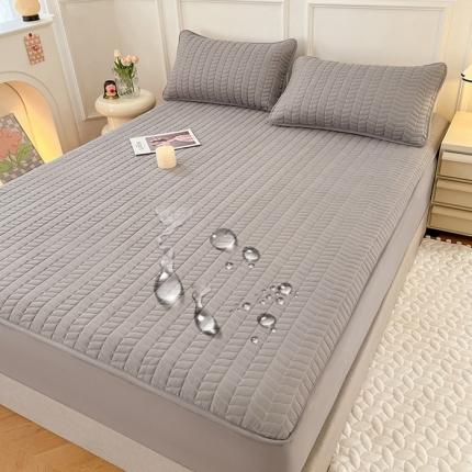 91家纺网 家纺一手货源 找家纺 总梦舒羽 2025隔尿防水四季款夹棉床笠床垫保护罩床垫套-轻奢款