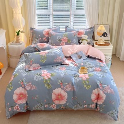 91家纺网 家纺一手货源 找家纺 （总）好亿来 2025新款植物羊绒加厚斜纹磨毛四件套