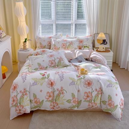 91家纺网 家纺一手货源 找家纺 （总）好亿来 2025新款植物羊绒加厚斜纹磨毛四件套