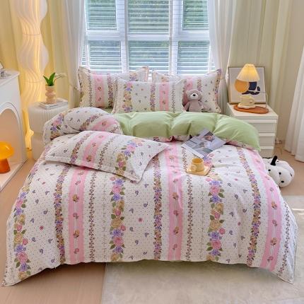 91家纺网 家纺一手货源 找家纺 好亿来 2025新款植物羊绒加厚斜纹磨毛四件套晨慕间