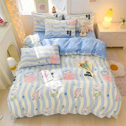 91家纺网 家纺一手货源 找家纺 （总）曼之夏 2024新款13372全棉印花单被套