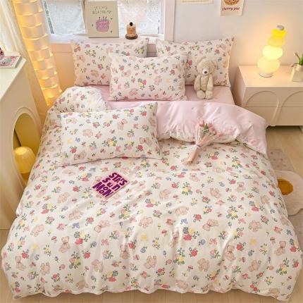 91家纺网 家纺一手货源 找家纺 （总）曼之夏 2024新款13372全棉印花单被套