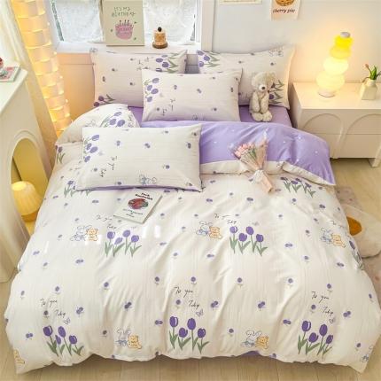 91家纺网 家纺一手货源 找家纺 （总）曼之夏 2024新款13372全棉印花单被套