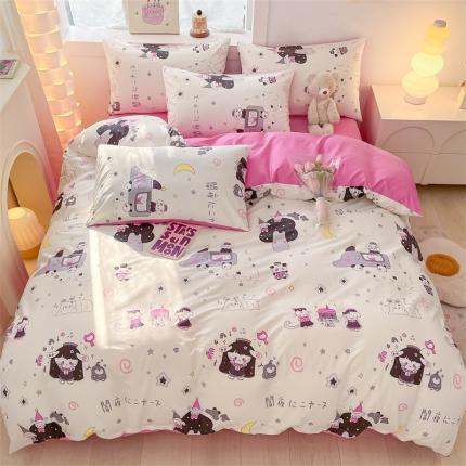 91家纺网 家纺一手货源 找家纺 （总）曼之夏 2024新款13372全棉印花单被套