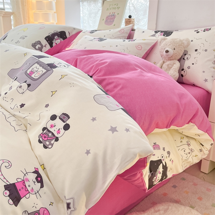 91家纺网 家纺一手货源 找家纺 （总）曼之夏 2024新款13372全棉印花单被套