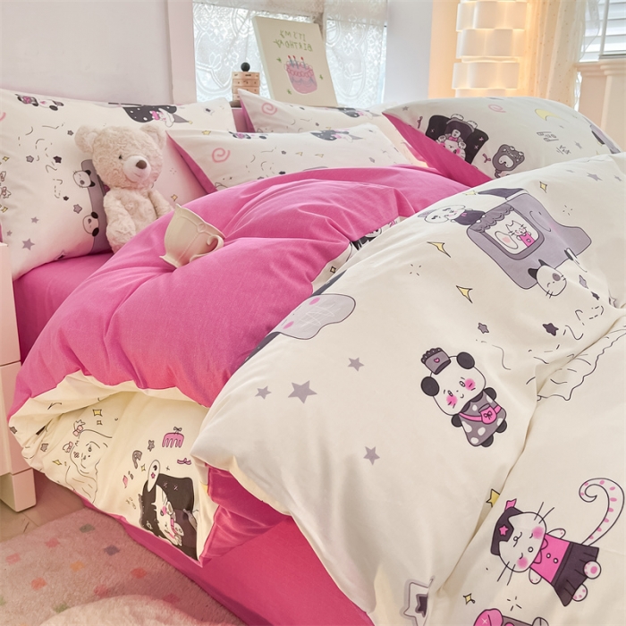 91家纺网 家纺一手货源 找家纺 （总）曼之夏 2024新款13372全棉印花单被套