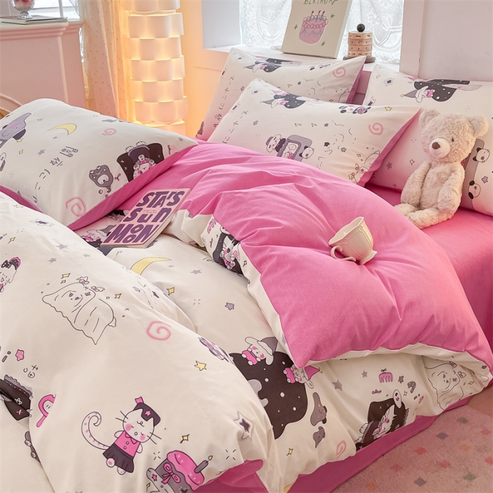 91家纺网 家纺一手货源 找家纺 （总）曼之夏 2024新款13372全棉印花单被套