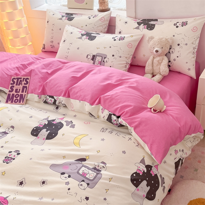 91家纺网 家纺一手货源 找家纺 （总）曼之夏 2024新款13372全棉印花单被套