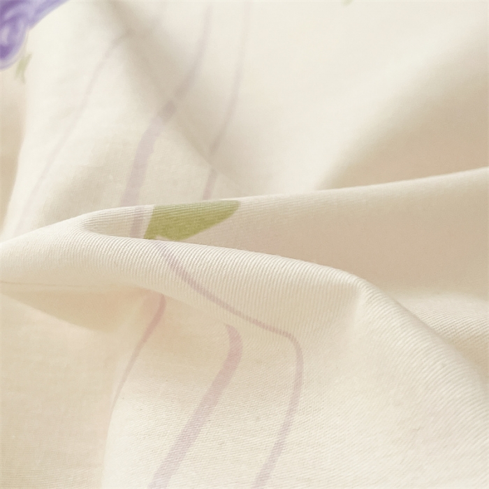 91家纺网 家纺一手货源 找家纺 曼之夏 2024新款13372全棉印花单被套 花园伙伴