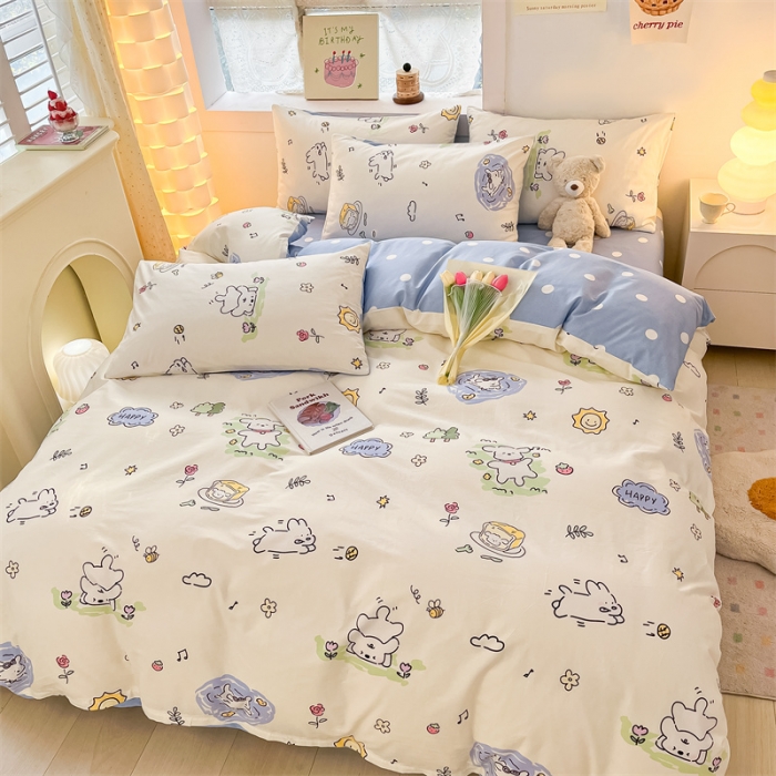 91家纺网 家纺一手货源 找家纺 曼之夏 2024新款13372全棉印花单被套 米多