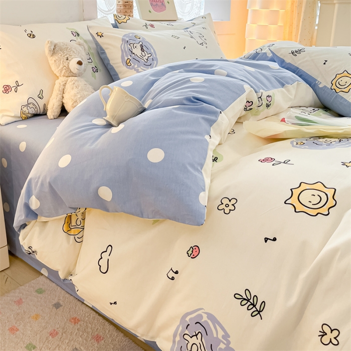 91家纺网 家纺一手货源 找家纺 曼之夏 2024新款13372全棉印花单被套 米多