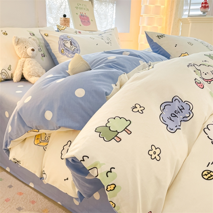 91家纺网 家纺一手货源 找家纺 曼之夏 2024新款13372全棉印花单被套 米多