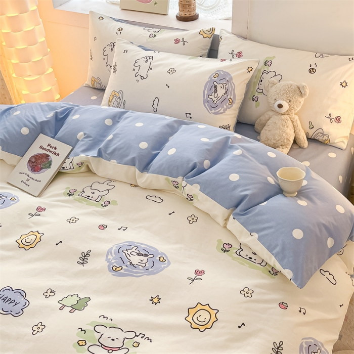 91家纺网 家纺一手货源 找家纺 曼之夏 2024新款13372全棉印花单被套 米多