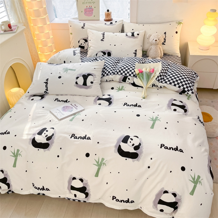 91家纺网 家纺一手货源 找家纺 曼之夏 2024新款13372全棉印花单被套 盼盼