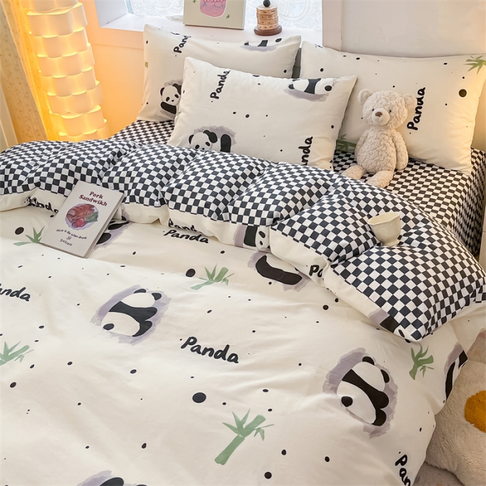 91家纺网 家纺一手货源 找家纺 曼之夏 2024新款13372全棉印花单被套 盼盼