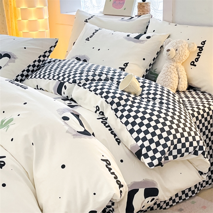 91家纺网 家纺一手货源 找家纺 曼之夏 2024新款13372全棉印花单被套 盼盼