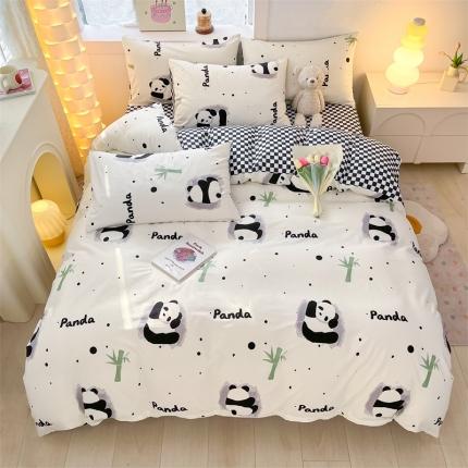 曼之夏 2024新款13372全棉印花单被套 盼盼