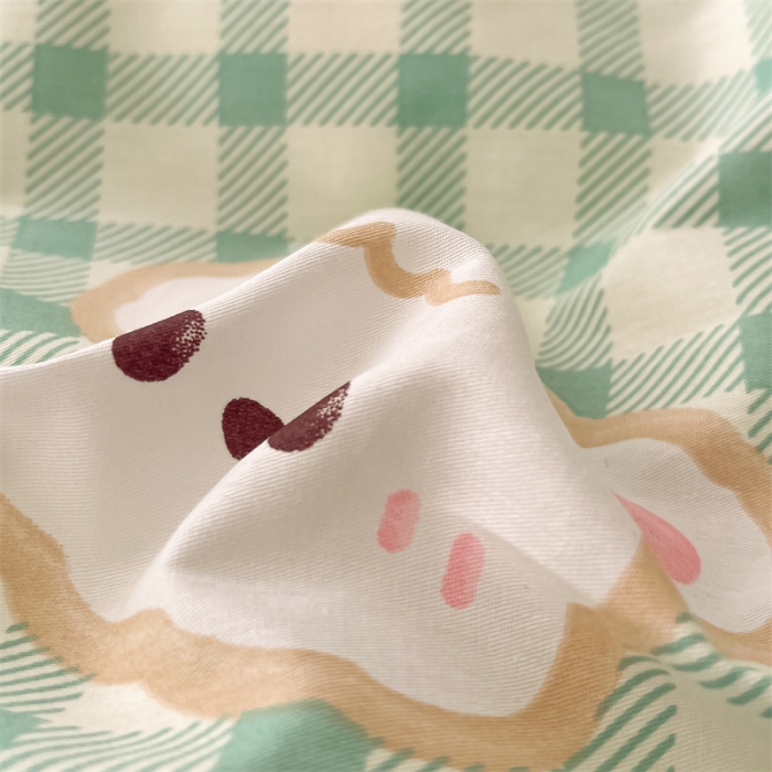 91家纺网 家纺一手货源 找家纺 曼之夏 2024新款13372全棉印花单被套 兔宝宝