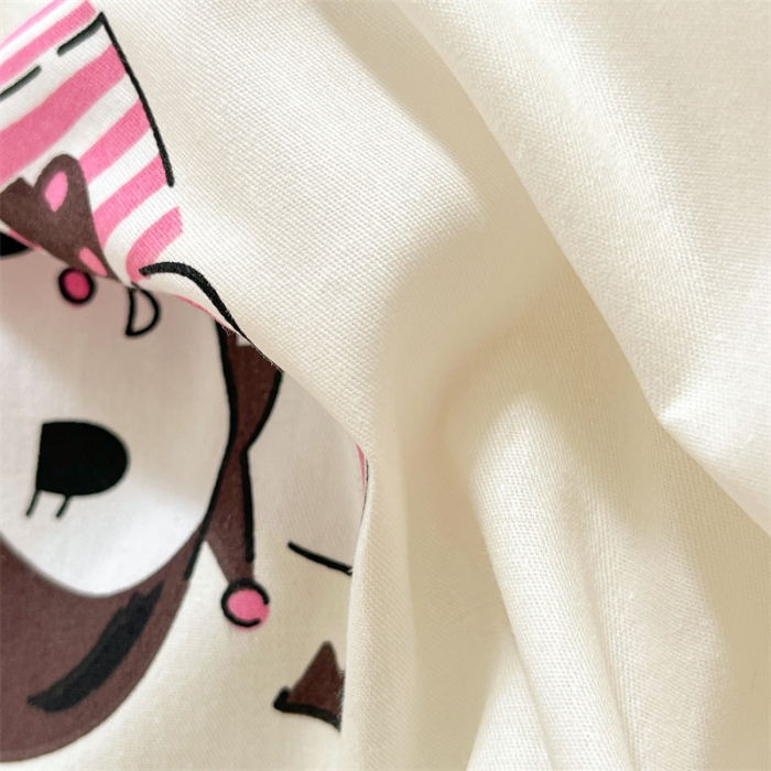 91家纺网 家纺一手货源 找家纺 曼之夏 2024新款全棉三丽鸥卡通单被套 樱桃库洛米