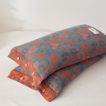 91家纺网 家纺一手货源 找家纺 （总）乐可 2024新款双层纱复古荞麦枕 枕头枕芯