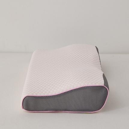 91家纺网 家纺一手货源 找家纺 鼎盛乳胶 2025新款针织蝶形乳胶枕粉色35*60*8/12cm（只）