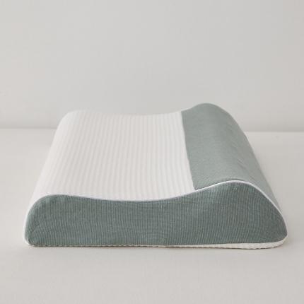 91家纺网 家纺一手货源 找家纺 鼎盛乳胶 2025新款针织牵引乳胶枕绿色40*60*8/10cm（只）