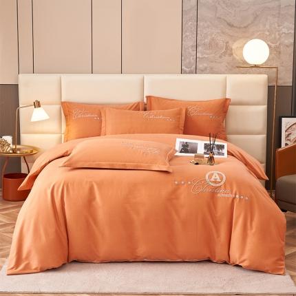 91家纺网 家纺一手货源 找家纺 2023新品生态加厚全棉磨毛刺绣花纯棉保暖四件套 升级面料