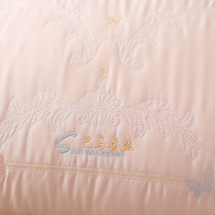 91家纺网 家纺一手货源 找家纺 梦叶草 2024新款巴马枕头护颈枕芯 粉色