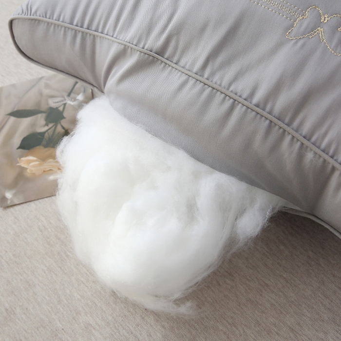 91家纺网 家纺一手货源 找家纺 梦叶草 2024新款巴马枕头护颈枕芯 灰色
