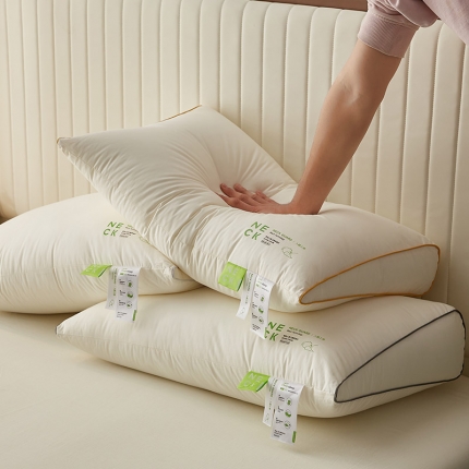 （总）乐可 2024新款A类全棉托颈枕 枕头枕芯