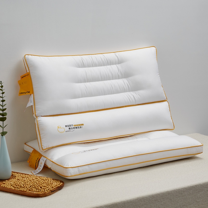 91家纺网 家纺一手货源 找家纺 （总）乐可 2024新款鲜豆因子护颈枕 枕头枕芯