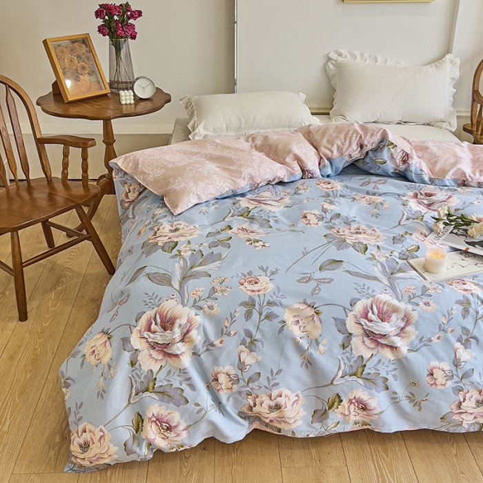 91家纺网 家纺一手货源 找家纺 （总）爱妮玖玖家纺 2023新款全棉40支集锦系列-双针被套汇总